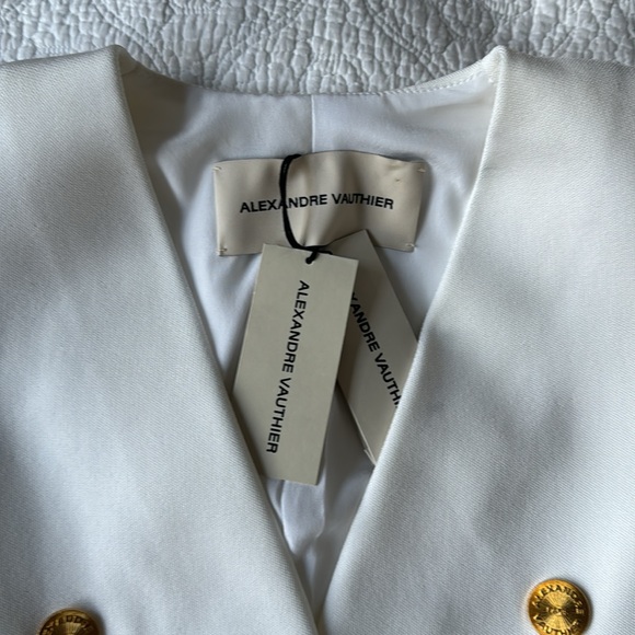 Alexandre vauthier sexy white blazer jacket 3K - Picture 3 of 17